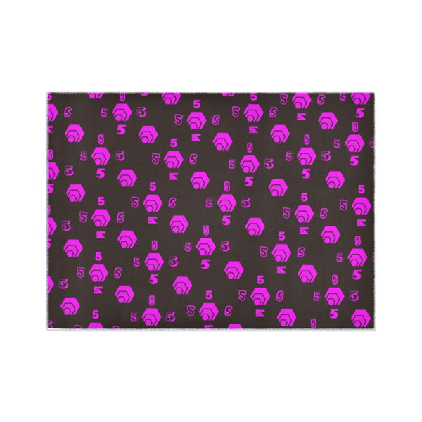 5555 Pink Area Rug 7' x 5'