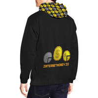 IM ALL 3 BLK Back Men's All Over Print Hoodie