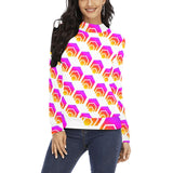 Hex Women's All Over Print Mock Neck Sweater