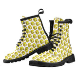 Time 3D 2 WHT Men's PU Leather Martens Boots