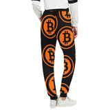 Bitcoin Black & Orange Unisex Casual Sweatpants