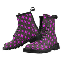 5555 Pink Women's PU Leather Martens Boots