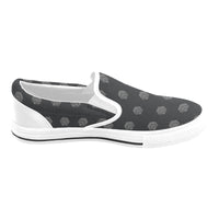 Hex Black & Grey Men's Slip-on Canvas Shoes