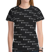 HEXdotcom Combo Grey Women's All Over Print Mesh Cloth T-shirt