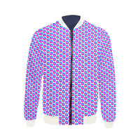 Pulses Small Men's All Over Print Bomber Jacket