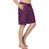 5555 Pink Men's All Over Print Casual Shorts