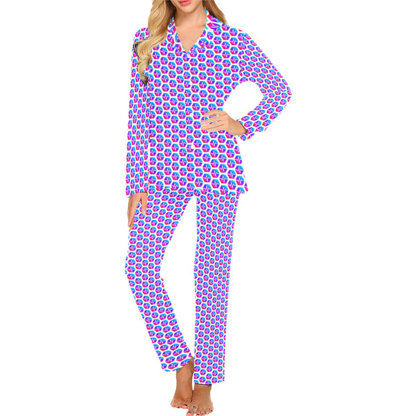Pulses Small Women's Long Pajama Set