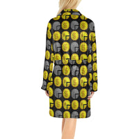 IM ALL 3 BLK Women's All Over Print Fleece Robe