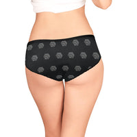 Hex Black & Grey Women's All Over Print High-cut Briefs