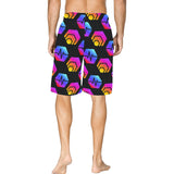 Hex Pulse Combo Black All Over Print Basketball Shorts With Pockets