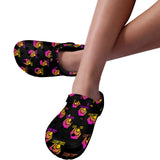 Hex Color Dot Com Black Custom Print Adults Clogs