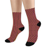 Hex Small Black Sublimated Crew Socks (3 Packs)