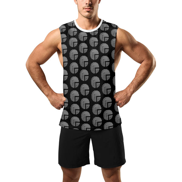 Future 3d BLK Men's Open Sides Workout Tank Top