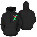 PulseX Logo Black Women's All Over Print Hoodie