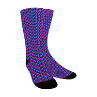 Pulses Small Black Women's Custom Socks