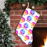 Hex Pulse TEXT Christmas Stocking