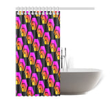 Hex Black Shower Curtain 72"x72" - Crypto Wearz