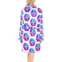 Pulse Women's All Over Print Fleece Robe