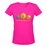 InternetMoney V-neck Women's T-shirt