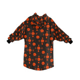 5555 Orange Blanket Hoodie for Men