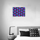 Pulse Black Upgraded Frame Canvas Print 16" x 12"