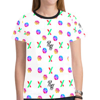 RH HPX Women's All Over Print Mesh Cloth T-shirt