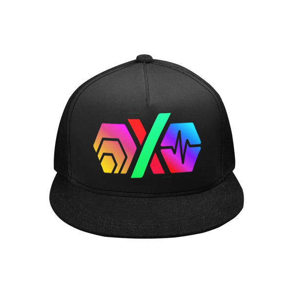 Hex PulseX Pulse Logos Black Snapback Flat Brim Hat