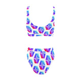 Pulse Sport Top & High-Waisted Bikini Swimsuit - Crypto Wearz