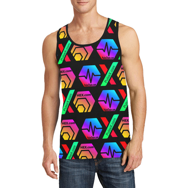 HPXdotCOM Black Men's All Over Print Tank Top