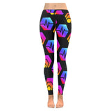 Hex Pulse Combo Black All-Over Low Rise Leggings