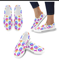 Hex Pulse TEXT Special Edition Slip-on Canvas Women's Shoes - Crypto Wearz