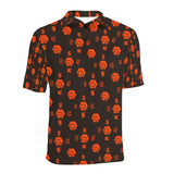 5555 Orange Men's All Over Print Polo Shirt