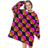 Hex Black Blanket Hoodie for Women