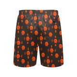 5555 Orange Men's Mid-Length Beach Shorts