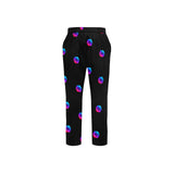 Pulse Small Black Men's All Over Print Casual Trousers