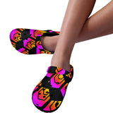 Hex Black Custom Print Adults Clogs