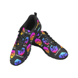 Hex Pulse TEXT Black Special Edition Women's Breathable Sneakers - Crypto Wearz