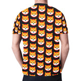 Shiba Inu Black Men's All Over Print Mesh T-shirt