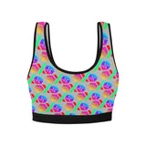 Hex PulseX Pulse Grey Women's All Over Print Sports Bra