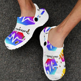 Hex Pulse TEXT Custom Print Adults Clogs