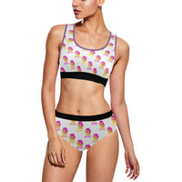 Hex Color Dot Com Women's Sports Bra Yoga Set