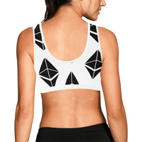 Ethereums Women's All Over Print Sports Bra