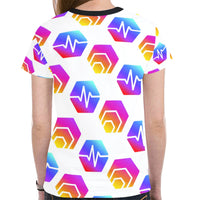 Hex Pulse Combo Women's All Over Print Mesh Cloth T-shirt