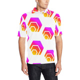 Hex Tapered Men's All Over Print Polo Shirt