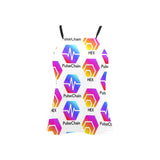 Hex Pulse TEXT Women's Loose Fit Adjustable Halter Neck Tank Top