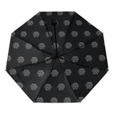 Hex Black & Grey Anti-UV Foldable Umbrella (Underside Printing)