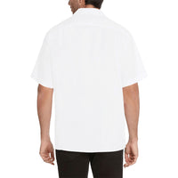 Hex Logo Light Grey Men's All Over Print Hawaiian Shirt