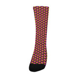 Hex Small Black Men's Custom Socks