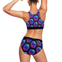 Pulse Black Women's Sports Bra Yoga Set