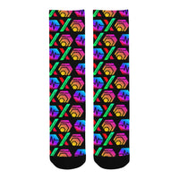 HPXdotCOM Black Men's Custom Socks